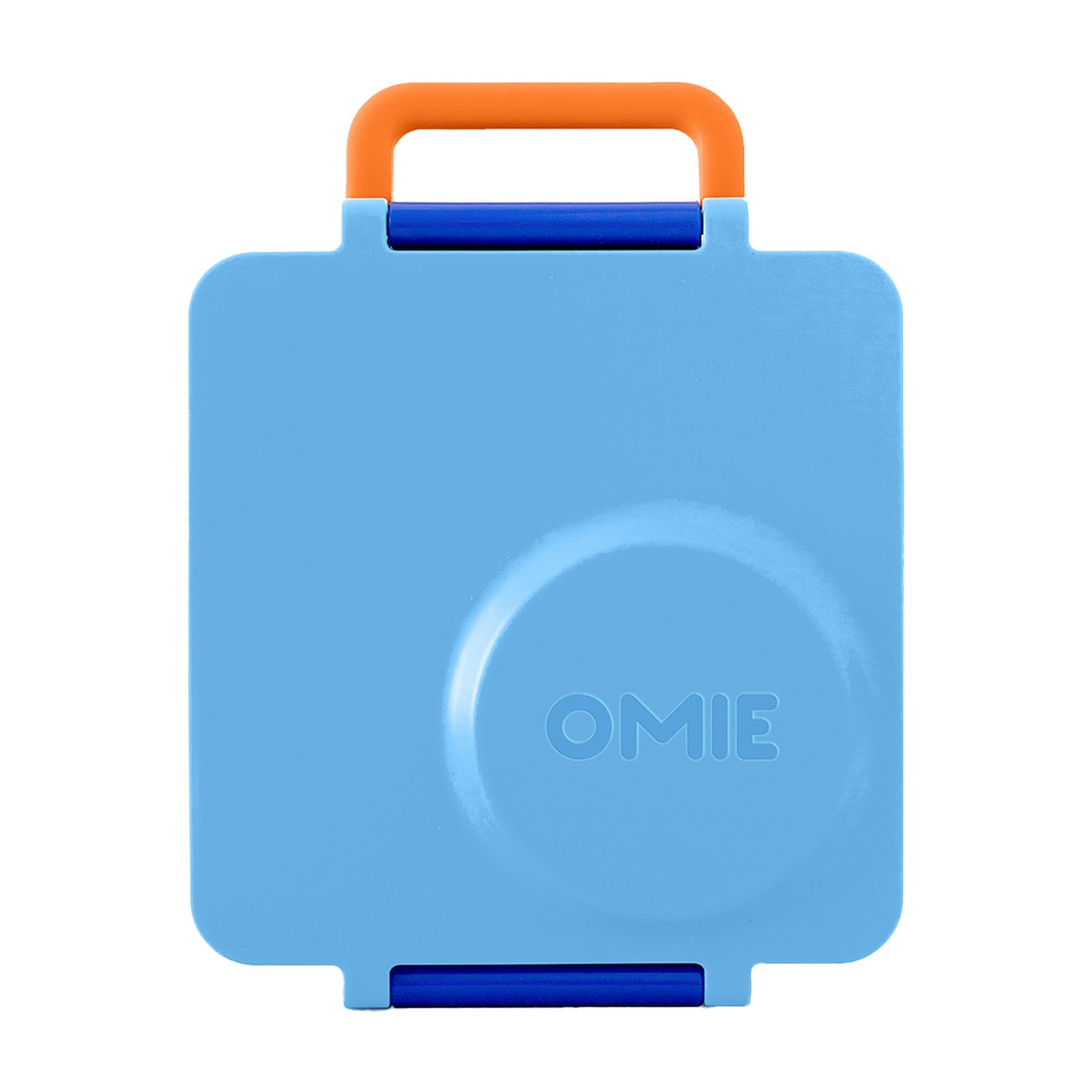 OmieBox - Blue Sky - Bento Box for Kids Insulated Bento Lunch Box with Leak Proof Thermos Food Jar