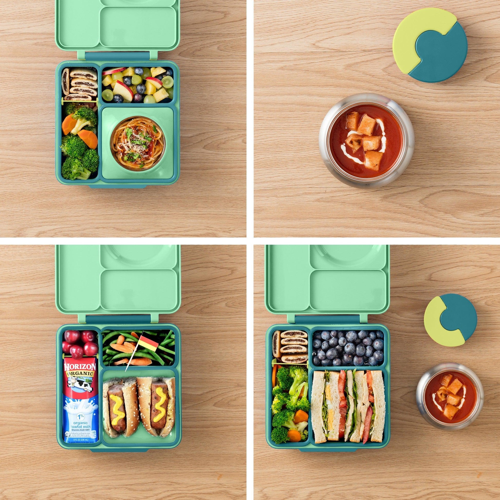 OmieBox Green Accessories Bundle-Lunch Boxes & Totes-OmieLife-Yes Bebe