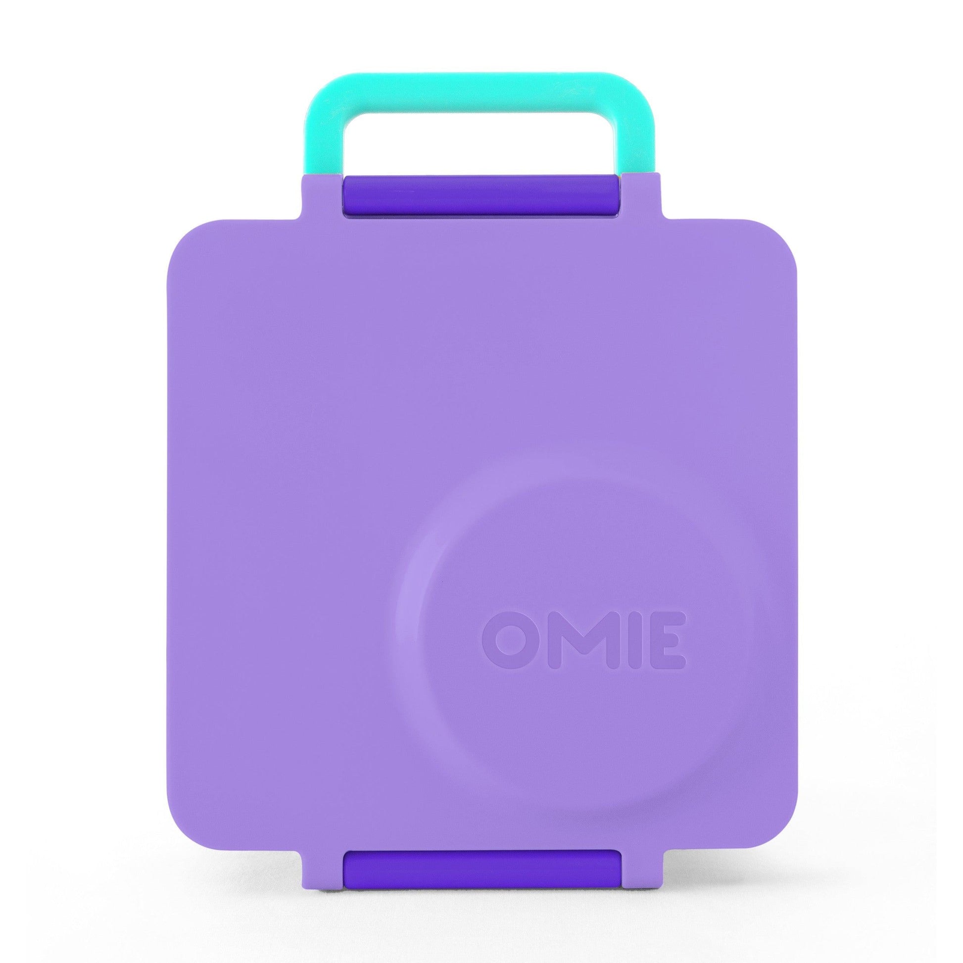 OmieBox - Purple Plum - Bento Box for Kids Insulated Bento Lunch Box with Leak Proof Thermos Food Jar