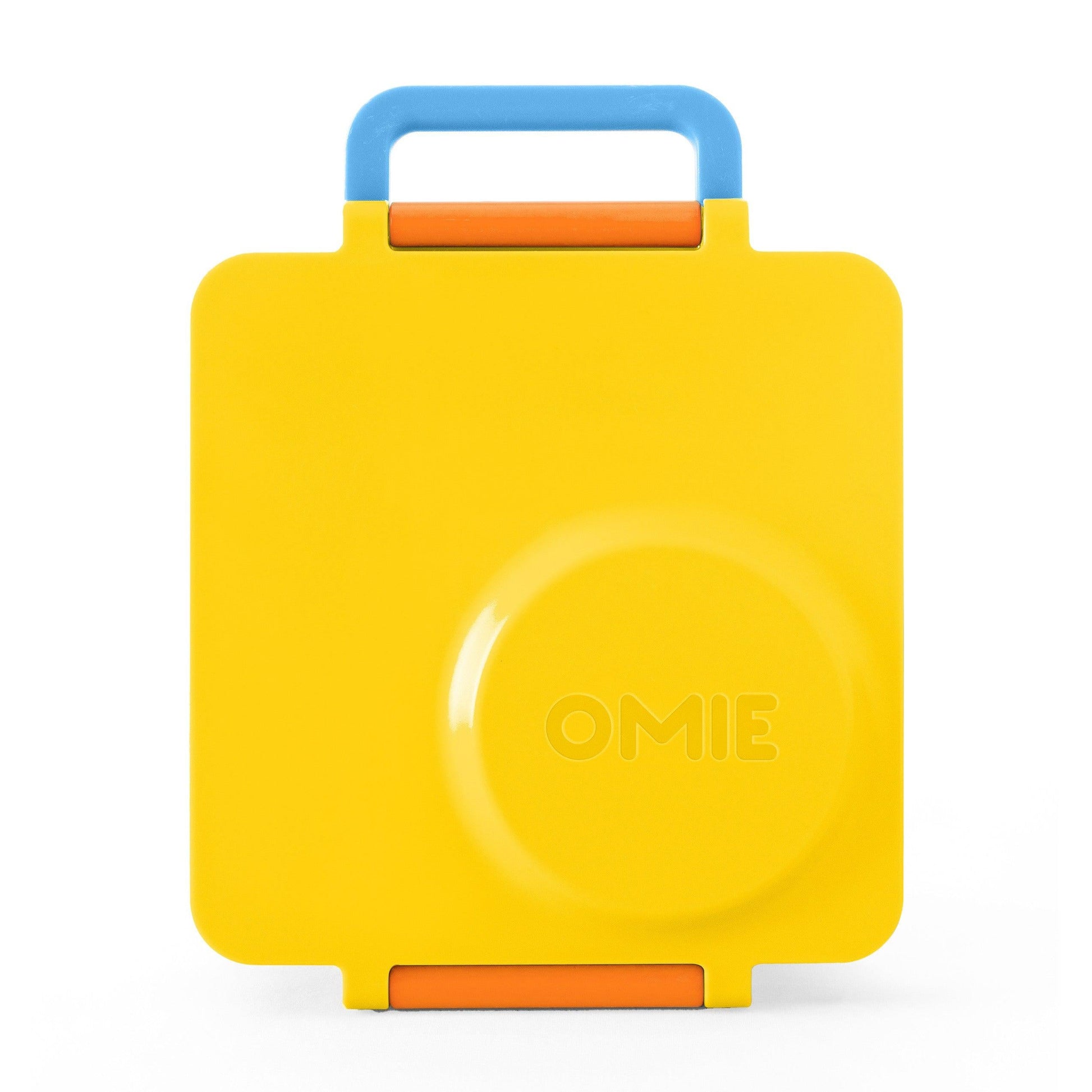 OmieBox - Yellow Sunshine - Bento Box for Kids Insulated Bento Lunch Box with Leak Proof Thermos Food Jar