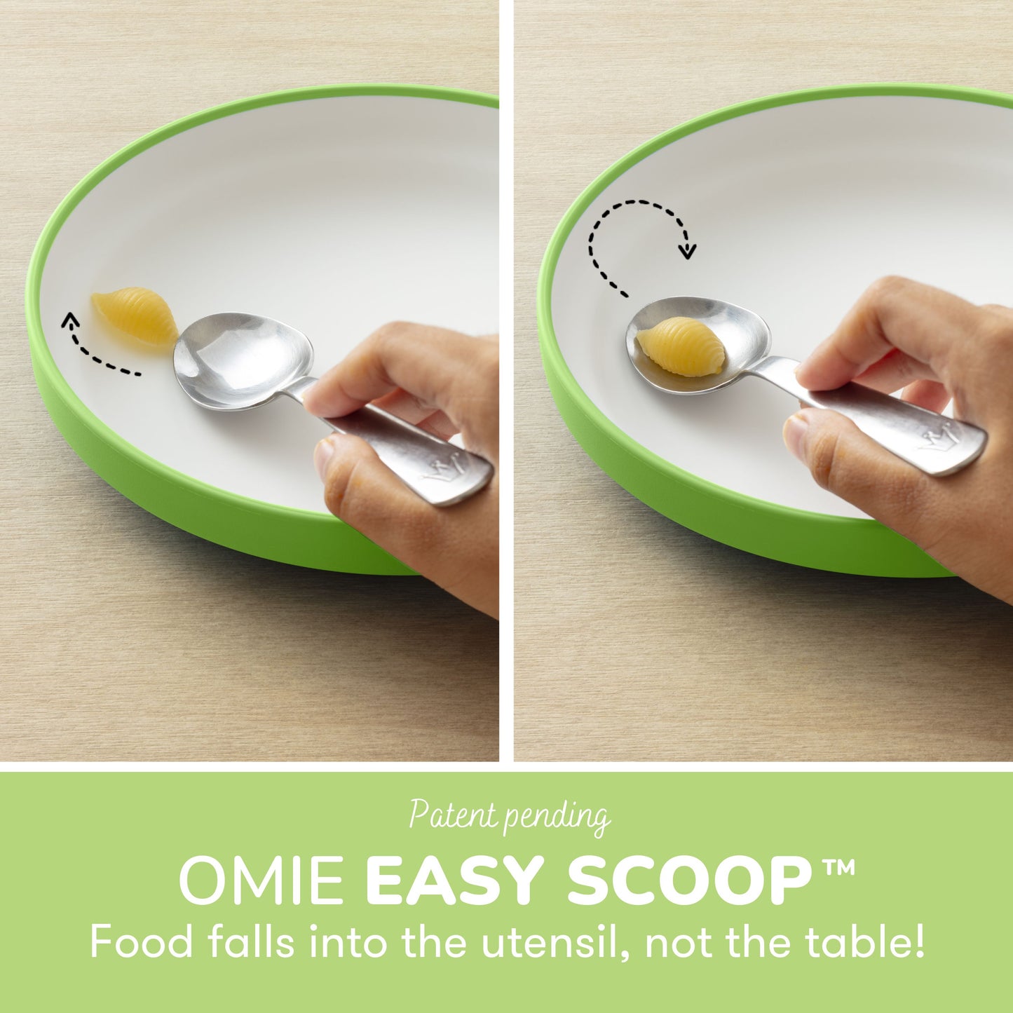 OMIE Easy Scoop Plate Set - 3 Plates + 2 Dividers