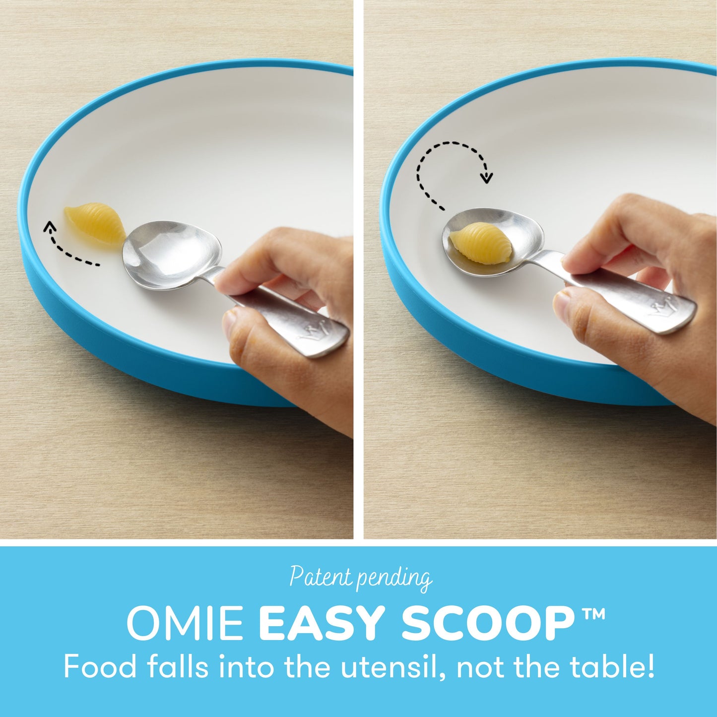 OMIE Easy Scoop Plate Set - 3 Plates + 2 Dividers