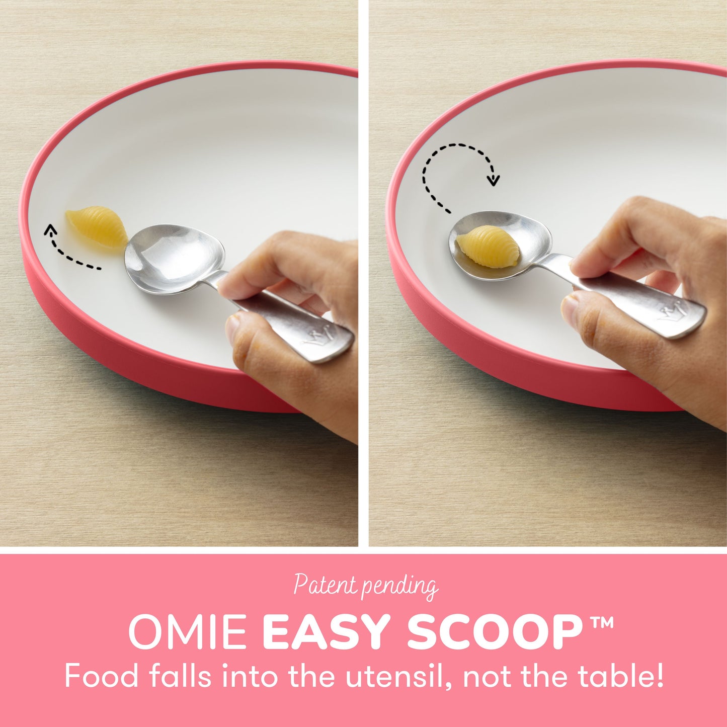 OMIE Easy Scoop Plate Set - 3 Plates + 2 Dividers